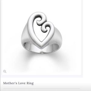 James Avery silver heart ring